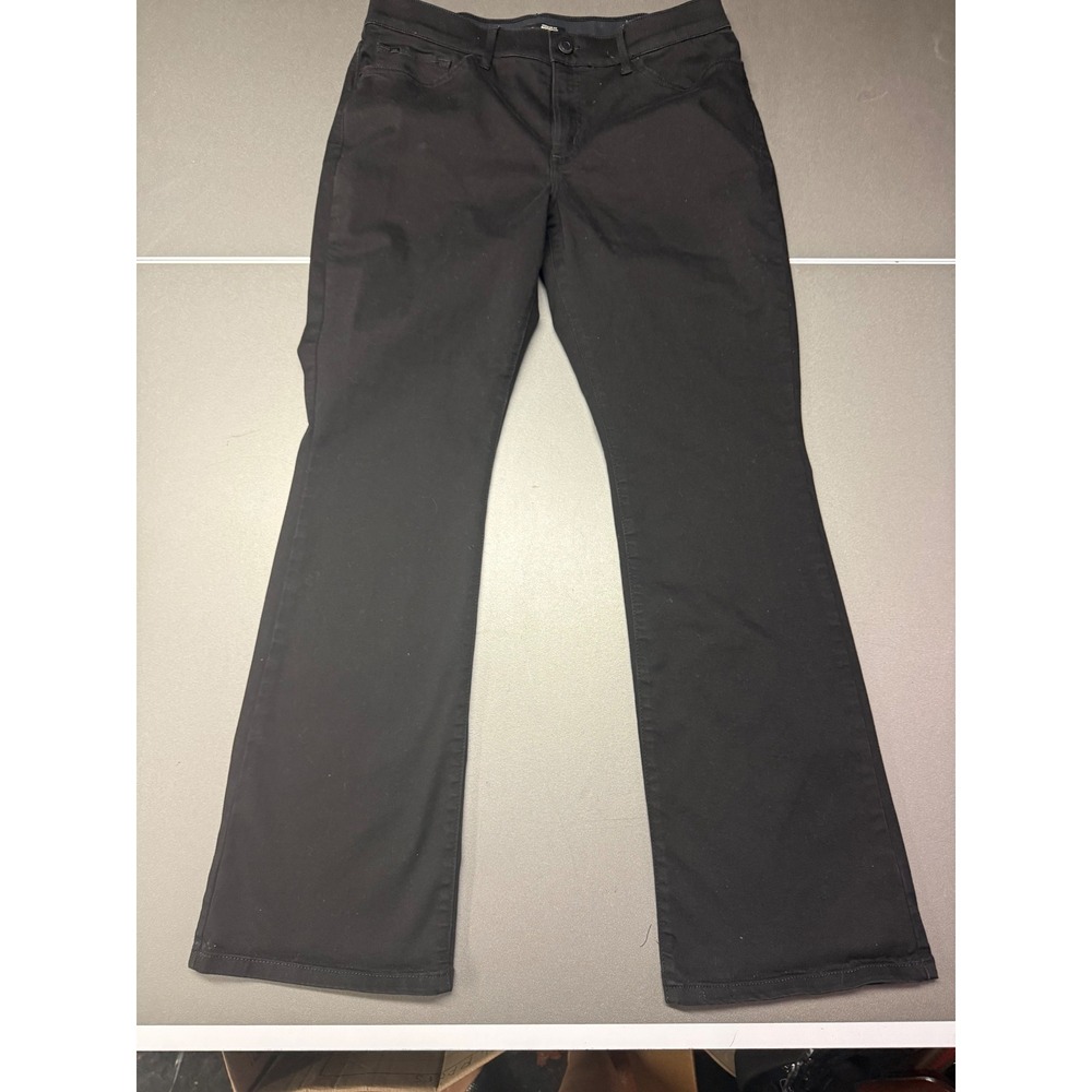 Lee Womens Black Bootcut Mid Rise Pants Size 14 Medium WM2-18K-LFTH20284